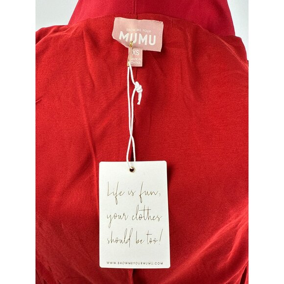 Show Me Your Mumu Women's Red Major Blazer Size XS Valentine's Day Gift! - Picture 8 of 11